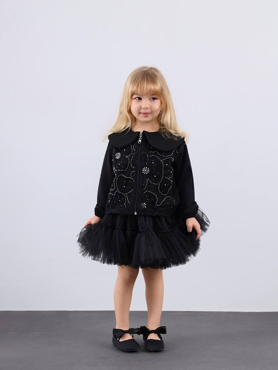 siyah incili tütü etekli takım