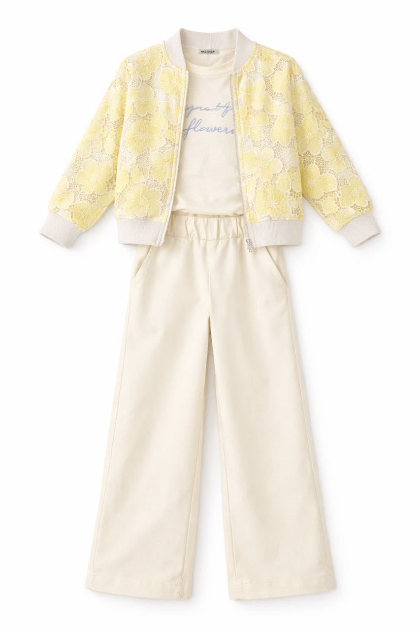 SARI DANTELLİ 3'LÜ TAKIM