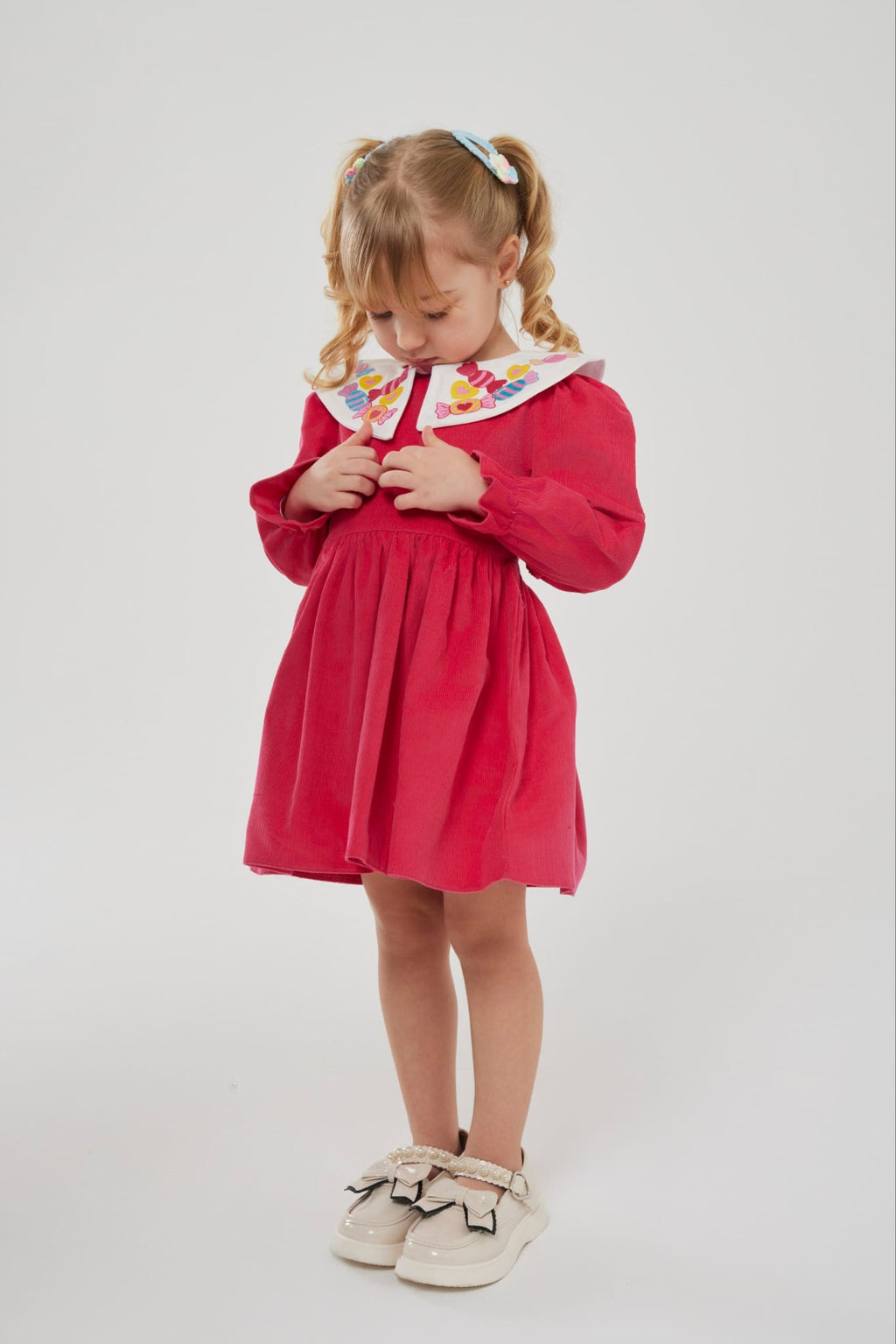 KADİFE NAKIŞLI ELBİSE