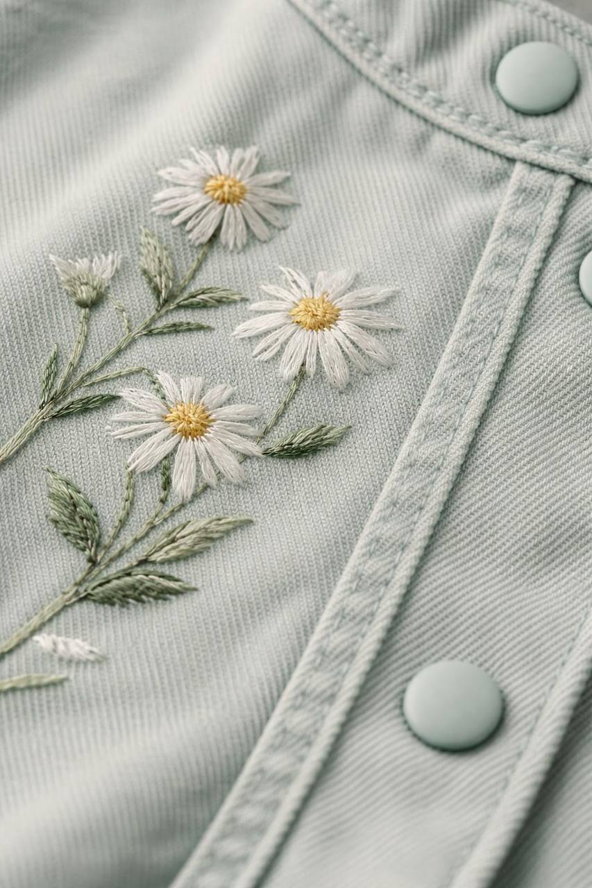 MİNT YEŞİLİ NAKIŞLI TAKIM