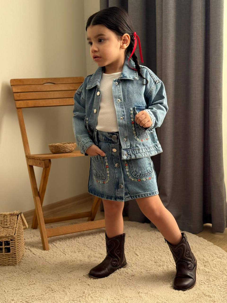 Nakış işlemeli 3 lü  takım