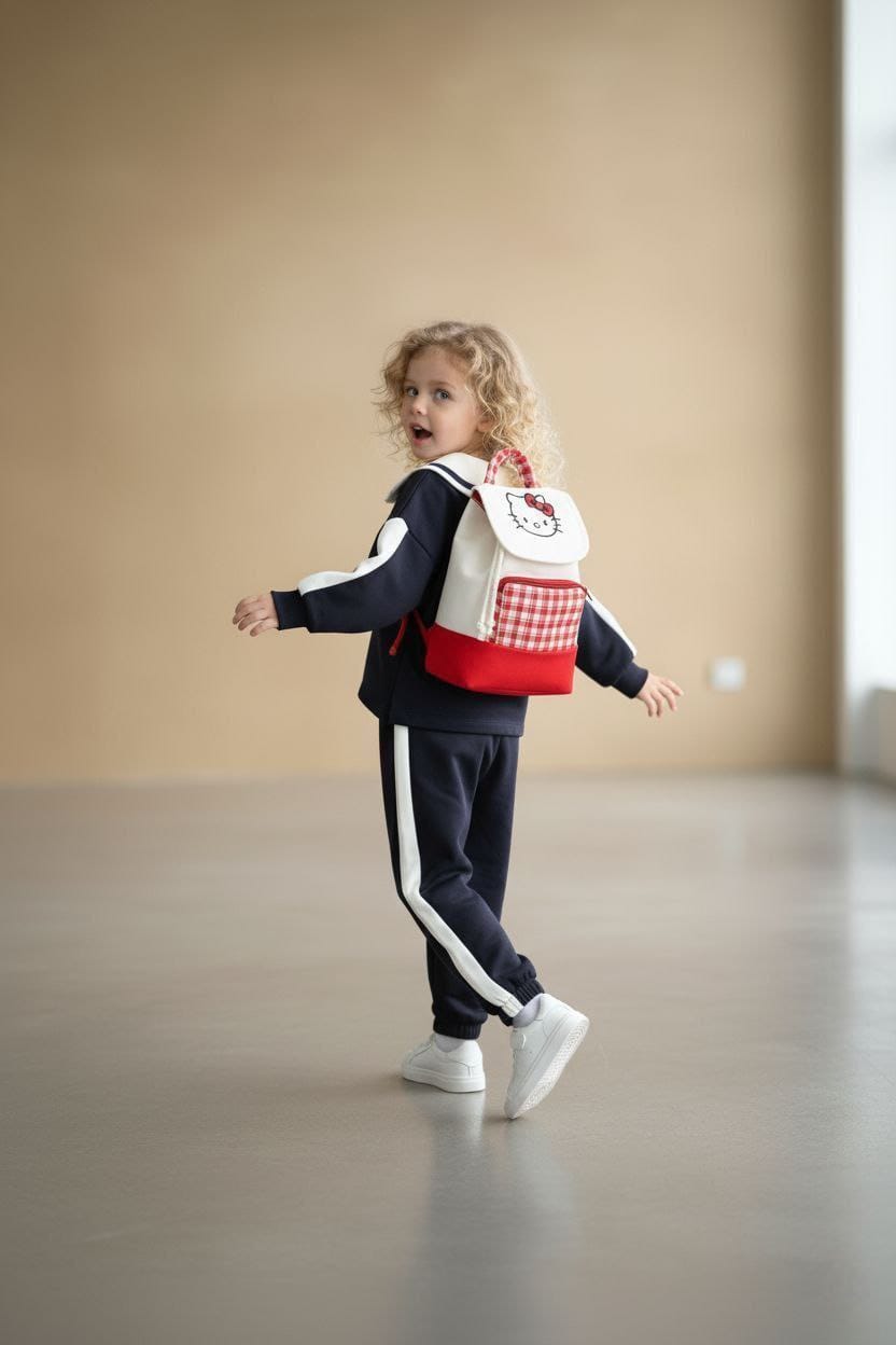 Kurdeleli çantalı takım