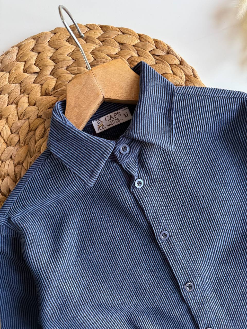 lacivert fitilli kadife