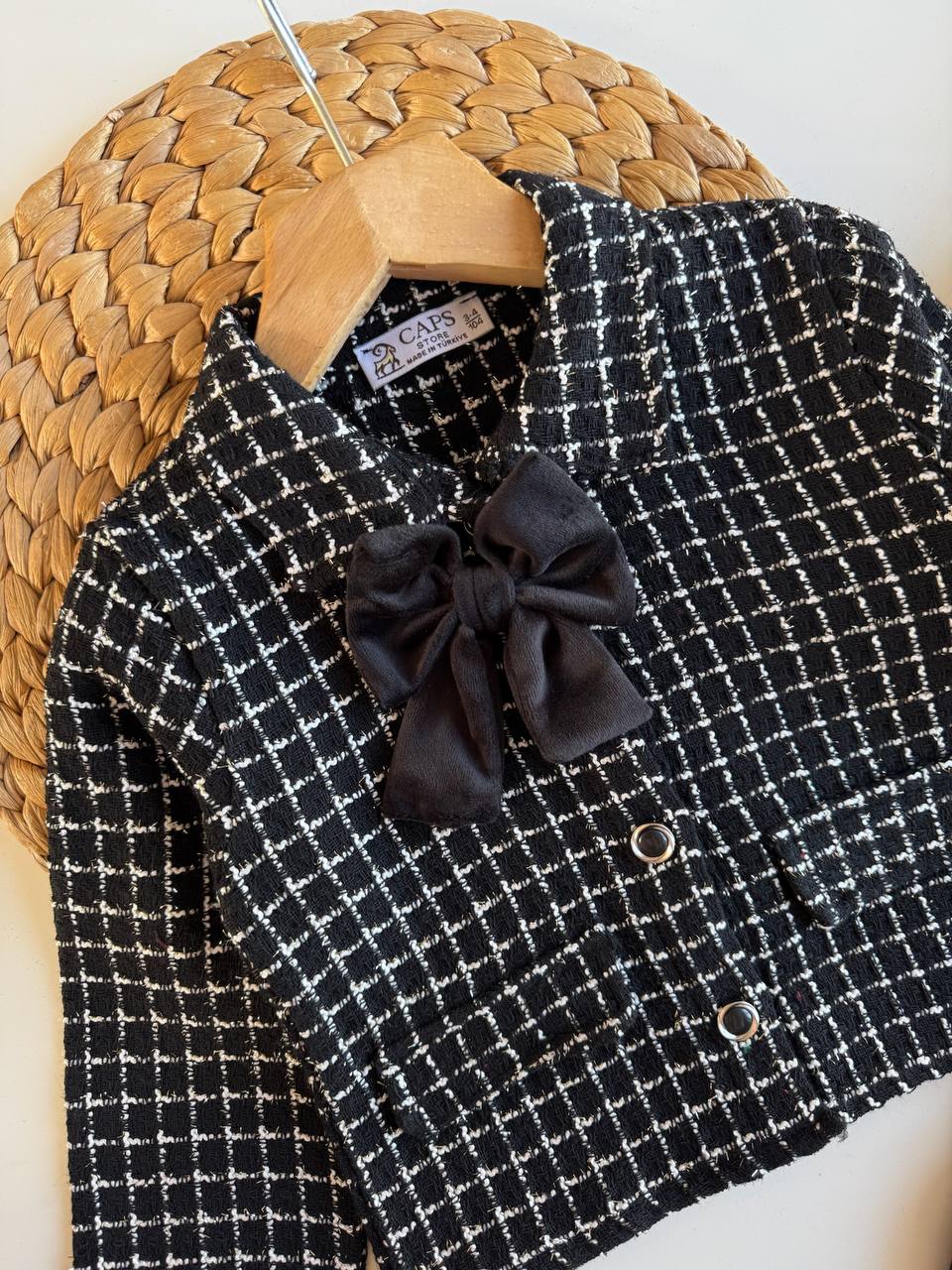 Kurdeleli siyah tüvit takım